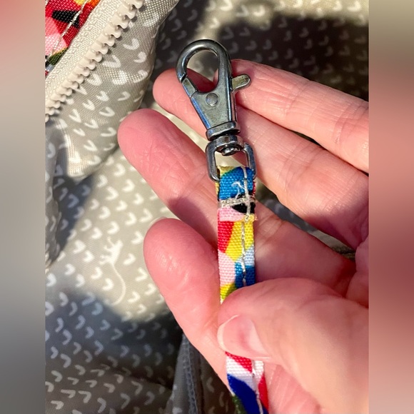 *EUC* KIPLING Davina “Confetti” Crossbody Bag - Multicolor w/Red Monkey Fob - Picture 10 of 14